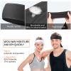 12 Pieces Headband Hair Band Unisex Dry Head Tie for Sports - Basketball, Running, Tennis, Karate, Athletics (Black, White) view 4
