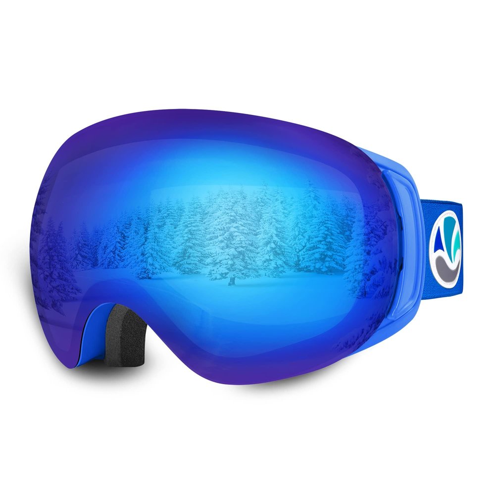 VANRORA Ski Goggles, Snowboard Goggles - Frameless Interchangeable Lens, Anti Fog and 100% UV Protection for Men & Women