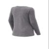 SPORT-TEK Women's Exchange 1.5 Long Sleeve Crew Grey Heather view 2