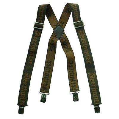 Deerhunter Logo Braces w. Clips - 130 cm One Size Brown