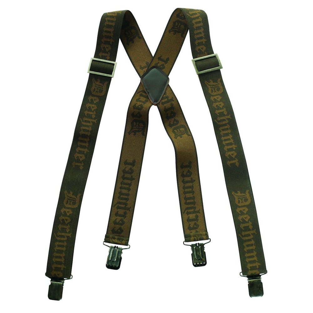 Deerhunter Logo Braces w. Clips - 130 cm One Size Brown