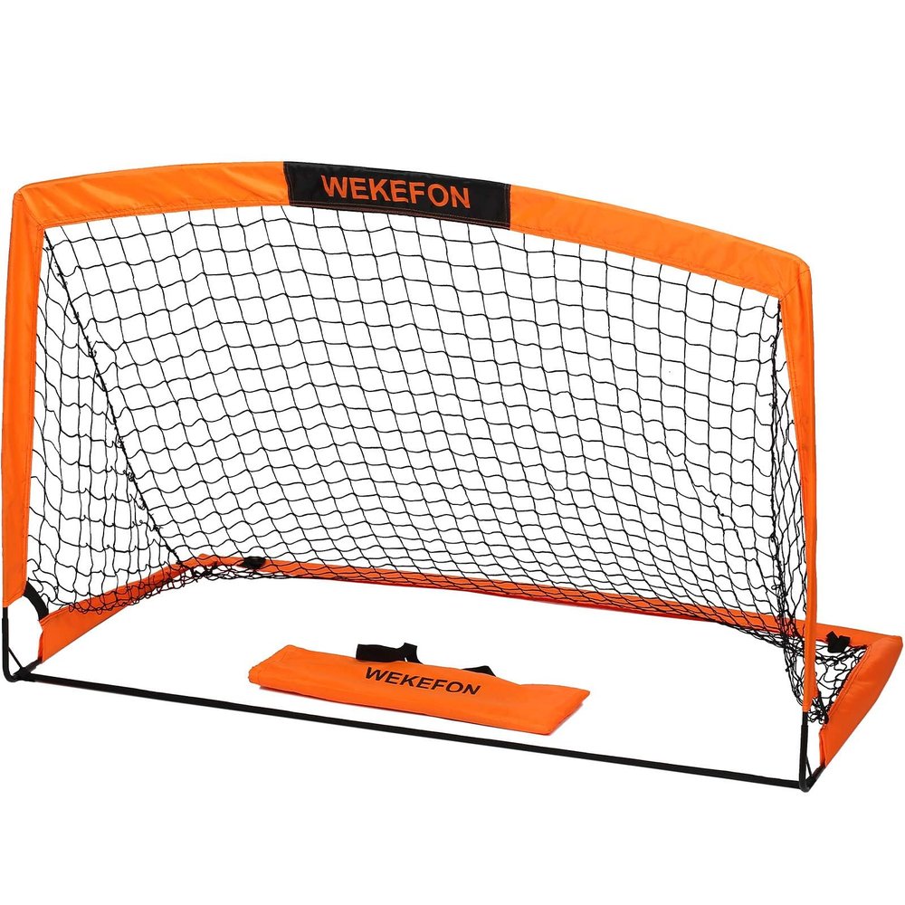 Soccer Goal with Carry Bag, 10MM Strengthen Pole & Nets Arched Design, Kids Soccer Goals for Backyard Set 5' x 3.1' Portable Pop Up Soccer Nets for Toddler, Adults, Youth Games, Sports, Play, Gifts