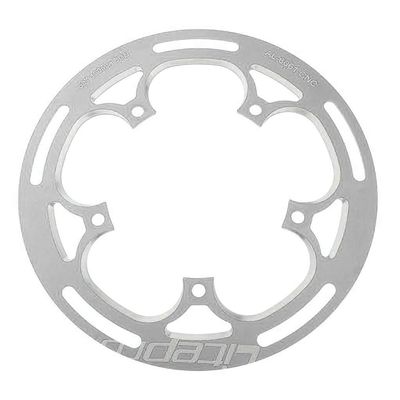 LoveinDIY 52T Bicycle Chainring Guard, BCD 130mm Mountain Bike Crank Chain Ring Repair Parts, Easy to Install and Fits Time Use, Silver