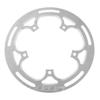 LoveinDIY 52T Bicycle Chainring Guard, BCD 130mm Mountain Bike Crank Chain Ring Repair Parts, Easy to Install and Fits Time Use, Silver view 1