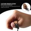 BESPORTBLE Thumb Protector Soft Leather Thumb Ring Archery Finger Saver Guard Leather Finger Protector for Recurve Bows Hunting Thumb Protector Archery Thumb Ring view 2