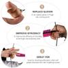 BESPORTBLE Thumb Protector Soft Leather Thumb Ring Archery Finger Saver Guard Leather Finger Protector for Recurve Bows Hunting Thumb Protector Archery Thumb Ring view 4