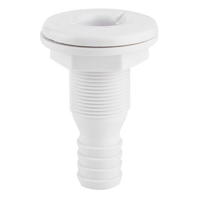 Thru Hull Bilge Fitting,1in Nylon Plastic Marine Thru Hull Bilge Pump Hose Aerator Fitting for Boat Yacht Sail RV Truck