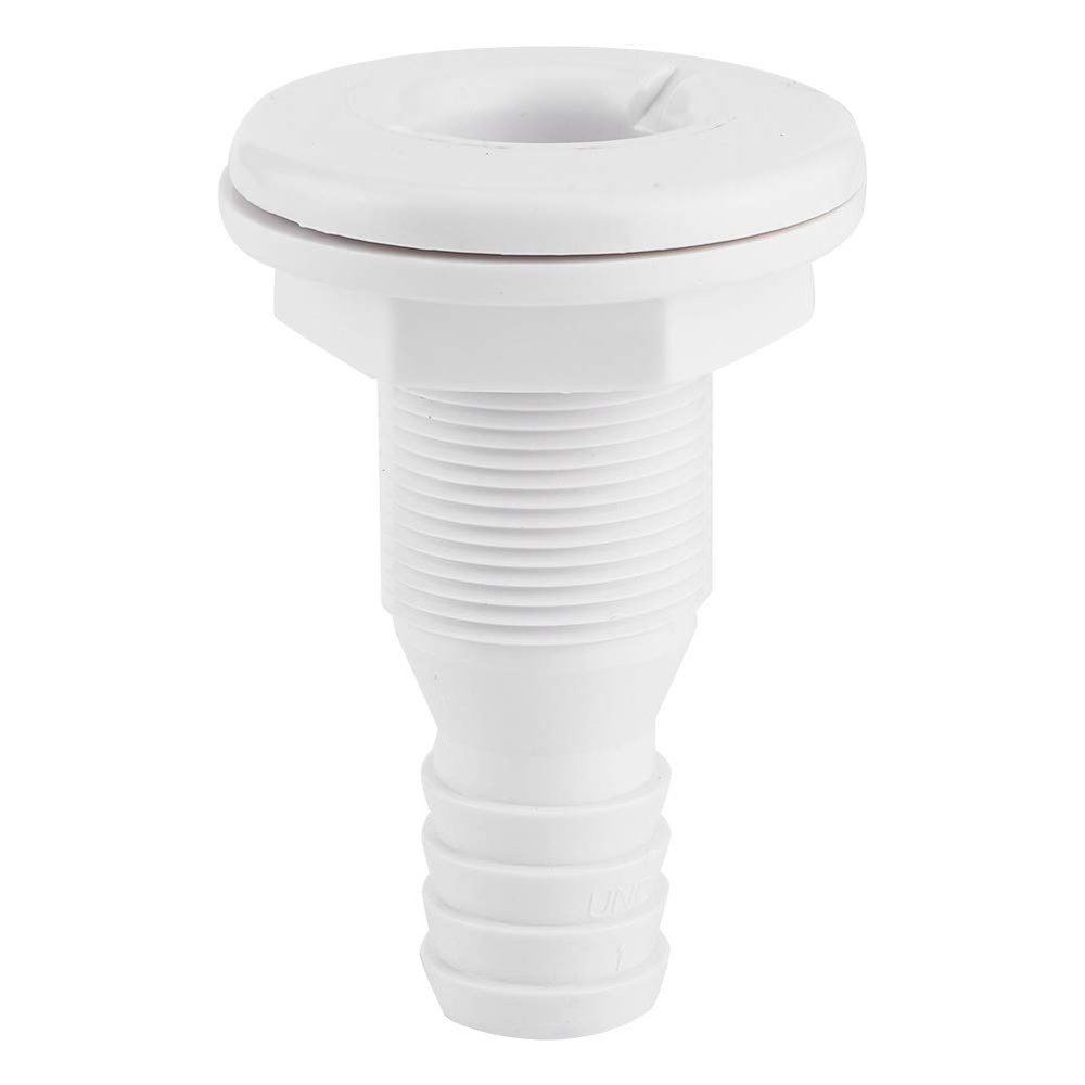 Thru Hull Bilge Fitting,1in Nylon Plastic Marine Thru Hull Bilge Pump Hose Aerator Fitting for Boat Yacht Sail RV Truck