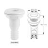 Thru Hull Bilge Fitting,1in Nylon Plastic Marine Thru Hull Bilge Pump Hose Aerator Fitting for Boat Yacht Sail RV Truck view 2