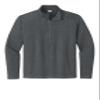 SPORT-TEK Women's Exchange 1.5 Long Sleeve Half Zip, Graphite Heather, Large view 1