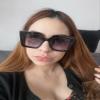 FEISEDY Sunglasses Womens Trendy, Oversized Square Shades, Pearl Inlay Cat Eye Frame UV400 Protection B2625,Black/Gradient Grey view 4