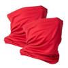 VULKIT 2 Pack Neck Gaiter Face Mask Scarf Reusable Bandanas Tube UV Protection Headwear Balaclava Outdoor Sport for Men and Women Red view 1