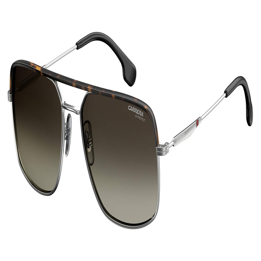 Carrera CA152/S 06LB/HA 60MM Ruthenium/Brown Gradient Square Sunglasses For Men For Women +BUNDLE with ACCESSORY EYEWEAR KIT