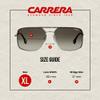 Carrera CA152/S 06LB/HA 60MM Ruthenium/Brown Gradient Square Sunglasses For Men For Women +BUNDLE with ACCESSORY EYEWEAR KIT view 4