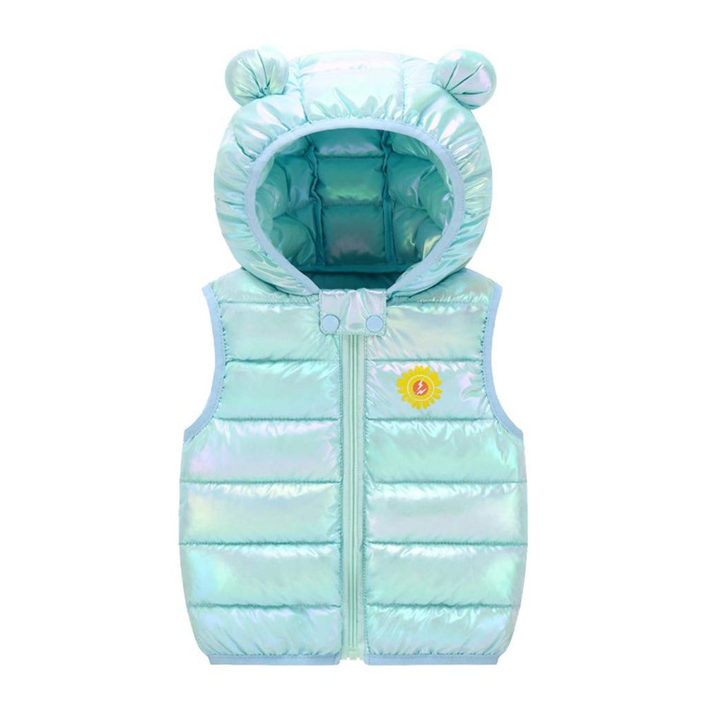 Moonker Infant Baby Fleece Winter Coat Vest,Toddler Girls Warm Cartoon Windproof Hoodie Outwear Waistcoat Outfits Clothes Blue