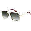 Carrera CA152/S 0RHL/9K 60MM Gold Black/Grey Green Square Sunglasses For Men For Women +BUNDLE with ACCESSORY EYEWEAR KIT view 1