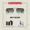 Carrera CA152/S 0RHL/9K 60MM Gold Black/Grey Green Square Sunglasses For Men For Women +BUNDLE with ACCESSORY EYEWEAR KIT view 2