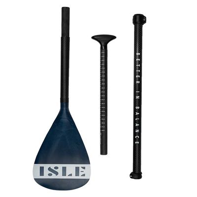 ISLE Stand Up Paddle Board Paddles (3 Piece Carbon Adjustable Shaft w/Nylon Blade)