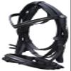 Padded Dressage Black Leather Bridle for Horses | Designed with Brass Buckle | Includes Web Reins with Hand Stops | Pony Size Leather Horse Bridle view 2