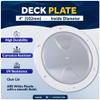 Five Oceans 4" Boat Hatch, Marine Round Inspection Deck Plate Hatch with Detachable Clear Lid, UV-Resistant ABS White Plastic, for Pontoon, Fishing Boat, Bass Boat, Yacht, RVs, Caravan - FO4463 view 2