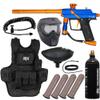 Action Village Azodin Blitz 4 Heavy Gunner Paintball Gun Package Kit (Dust Blue/Polished Orange) view 1