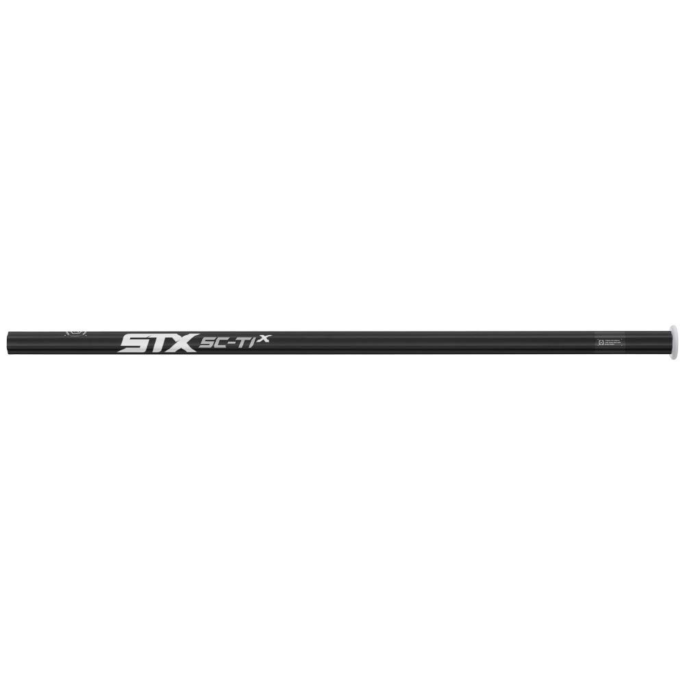 STX mens Sc-Ti Alloy Handle lacrosse shafts, Black, Attack Mid US