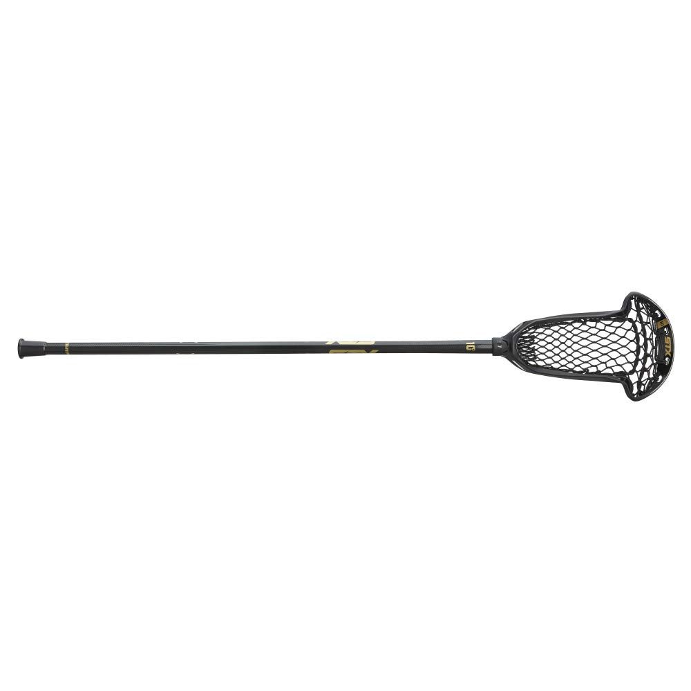 STX Lacrosse Axxis Complete Draw Stick with Crux Mesh Pro Pocket, Black