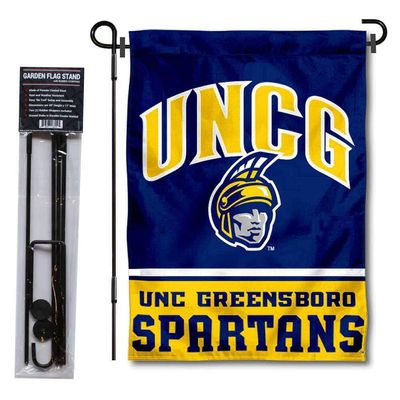 College Flags & Banners Co. UNCG Spartans Garden Flag and Flag Stand Pole Holder Set