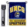 College Flags & Banners Co. UNCG Spartans Garden Flag and Flag Stand Pole Holder Set view 1