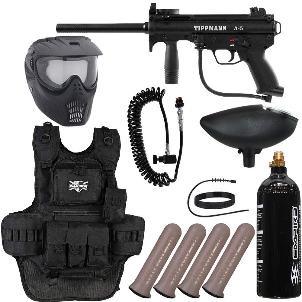 Action Village Tippmann A5 Heavy Gunner Paintball Gun Package Kit