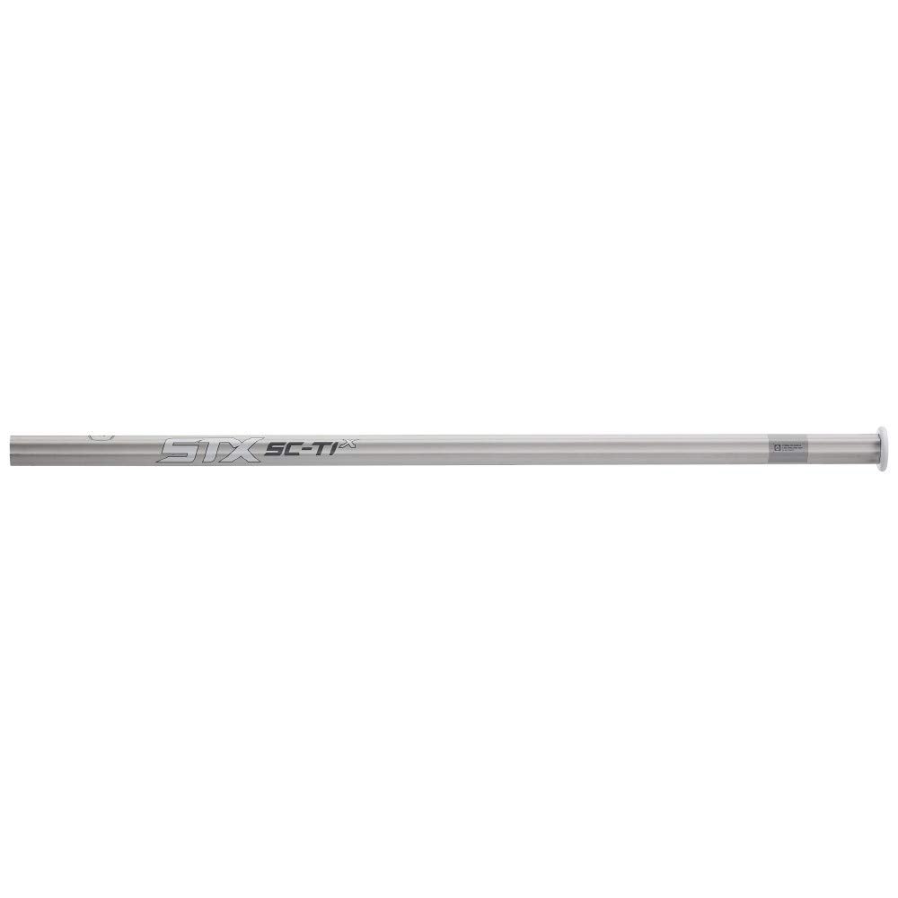 STX mens Sc-Ti Alloy Handle lacrosse shafts, Platinum, Attack Mid US