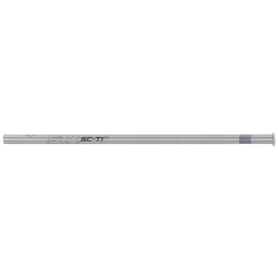 STX mens Sc-Ti Alloy Handle lacrosse shafts, Platinum, Attack Mid US