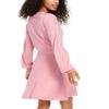Sequin Hearts Womens Juniors V Neck Fit and Flare Sweaterdress Pink M view 2