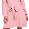 Sequin Hearts Womens Juniors V Neck Fit and Flare Sweaterdress Pink M view 4