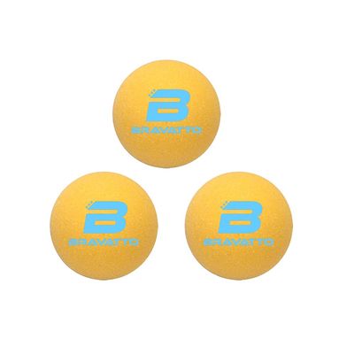Bravatto Pro Foosball Balls Professional Tournament Quality - Just Like The Pros Use, Official Regulation Size - Set of 3 Urethane Foosballs (Yellow)