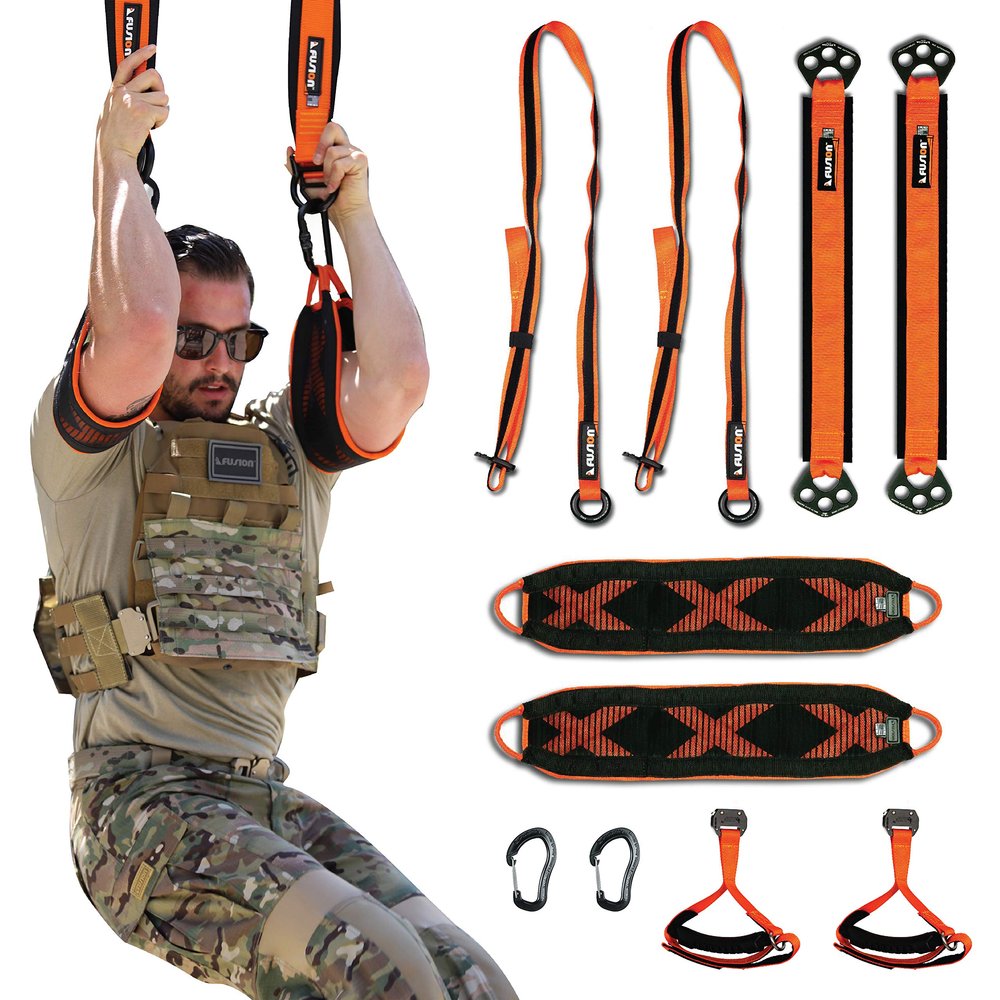Fusion Climb PrestoX Fit 300, Full Portable Home Gym Workout Package Equipment for Home, Strength Training Equipment (Made in USA)