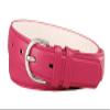 188 Women's Belts Ladies Fashion Skinny Soft Dress Casual Leather Belt 1-1/8" (30mm) wide (Pink, XL) view 1