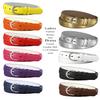 188 Women's Belts Ladies Fashion Skinny Soft Dress Casual Leather Belt 1-1/8" (30mm) wide (Pink, XL) view 2