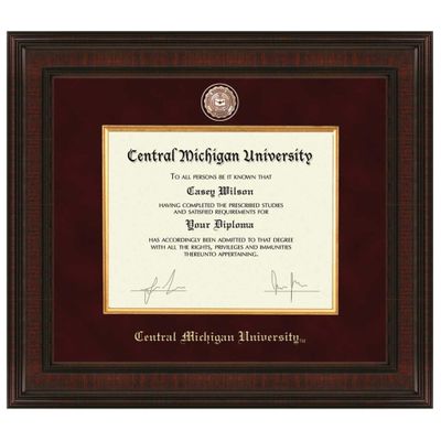 M. LA HART Central Michigan Diploma Frame - Excelsior