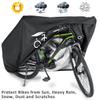 ZCOINS High-Density Bike Cover Waterproof Outdoor for 1 or 2 Bikes, 210D Lightweight Durable Bicycle Cover for Outside Storage, UV Resistant Dustproof Protection for Mountain Road Bike Ebike view 3