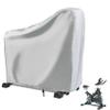 Rilime Exercise Bike Cover, Upright Cycling Protective Stationary Bike Covers Outdoor Storage Waterproof Dustproof Bicycle Cover Ideal for Indoor and Outdoor Fitness(Silver) view 1