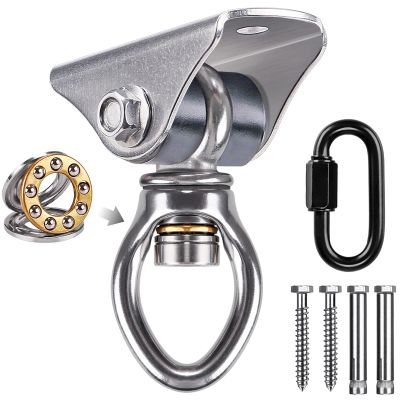 Stainless Steel Heavy Bag Hanger with Bearing 1000 LB Capacity Punching Bag Ceiling Mount Boxing Bag Holder with 360 Swivel Swing Hook