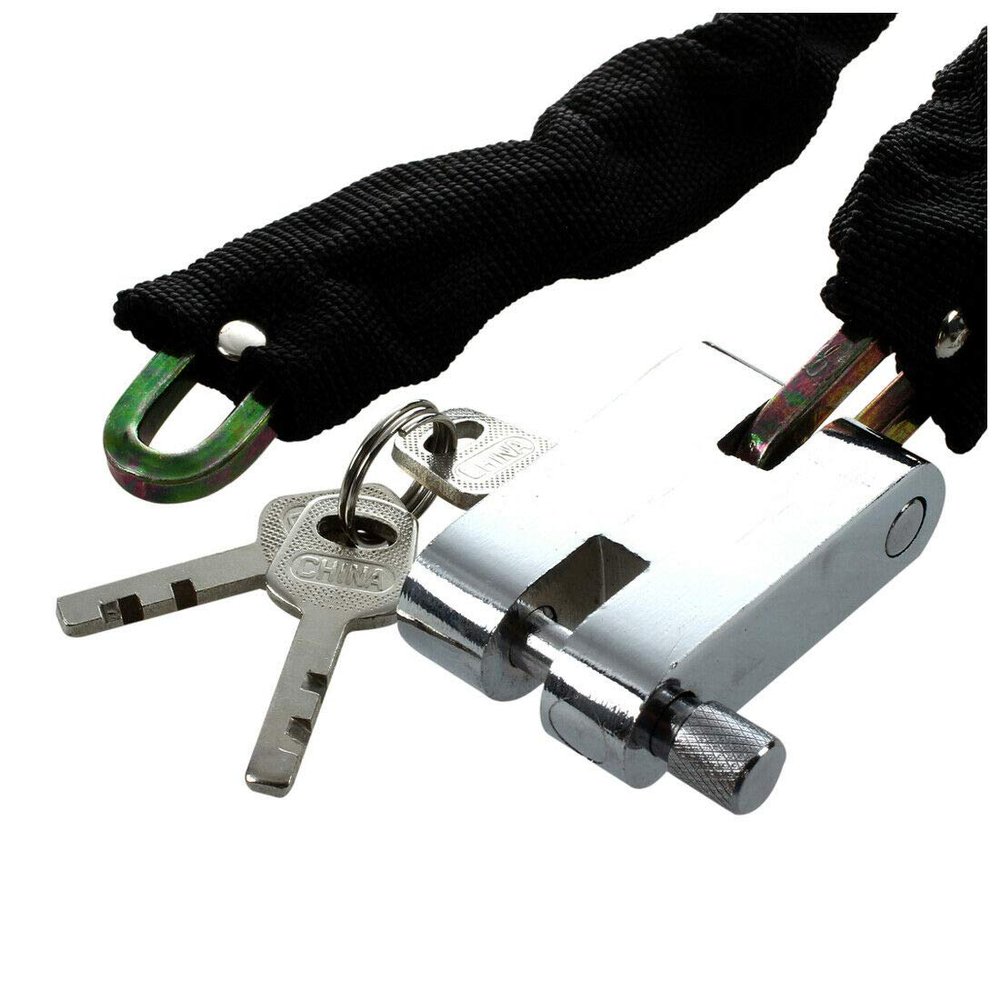 MACHSWON Universal Bike Lock,Bicycle Motorcycle Chain Lock, High Security Bicycle Lock,-Theft Bike Chain Lock Heavy Duty Motorbike Bicycle Bike Chain Lock for Bicycle Motorcycle,26x130cm