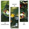 BESPORTBLE Picnic Tools Camping Tableware Stainless Steel Cup and Pot Camping Skillet BBQ Kits Barbecue Picnic Cup Tableware Frying Foldable Cooking Pot 5 Piece Set Bowl view 2