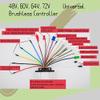 Speed Motor,48V, 60V, 64V, 72V, 84V Universal Brushless Controller 3Mode Sinusoid 12 Tube Fit for Electric Scooter view 3
