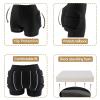 LIUHUO Padded Shorts for Skating Snowboarding HIPS Protector Guard Ski Youth Adult Black view 3