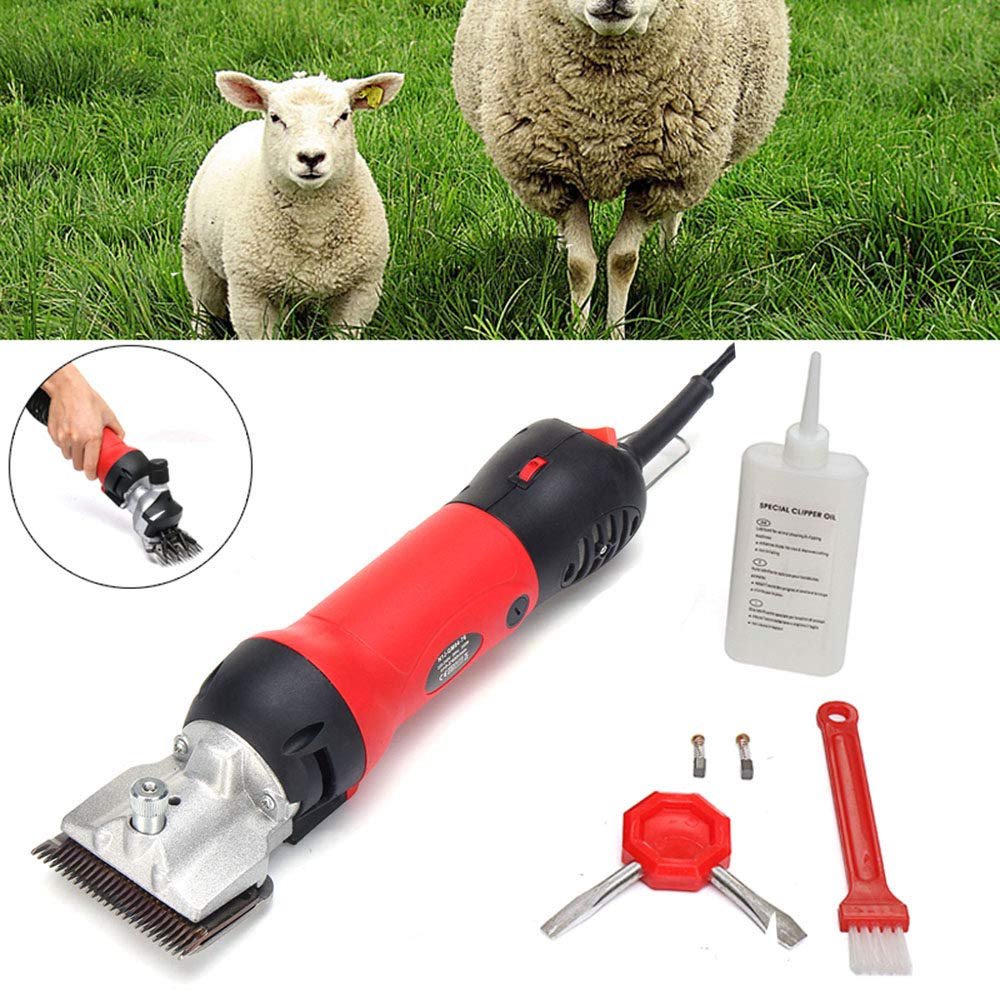 GBHJJ 690W Electric Farm Supplies Animal Grooming Shearing Clipper Sheep Goat Shears Electric Clippers, Farm Supplier (Red)