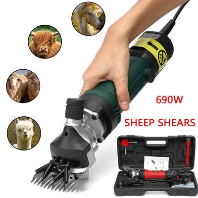 GBHJJ Sheep Shears 110V 690W Professional Heavy Duty Electric Shearing Clippers with 6 Speed, for Farm Supplies Sheep Animal Livestock