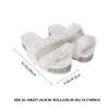 1pair Thick-soled Rhinestone Plush Slippers for Women Warm and Soft Indoor Footwear Cozy Winter Home Slippers Stylish Non-slip Design for Bedroom and Living Room view 3
