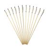 MILAEM 6 pcs 31" Traditional Archery Wooden Arrows Handmade Wood Shaft with 5 inch Turkey Feather and Broadheads for Recurve Bow or Longbow (Color 6) view 3